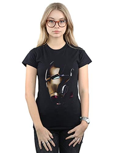 Image of Marvel Women's Avengers Endgame Avenge The Fallen Iron Man T-Shirt Black X-Large