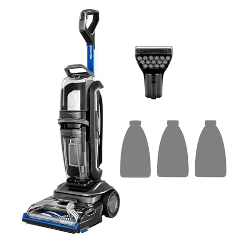 Image of BISSELL Revolution HydroSteam, Carpet Cleaner, For Stubborn Sticky Dirt & Dirt, With Cable, For Carpets, Upholstery, Stairs, 77 dBa, Black, Titanium, Blue, 3670N