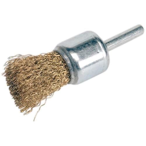 Image of Sealey Ø25mm Flat Top Crimped Wire Decarbonising Brush - VS1803