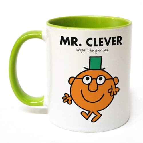 Image of MR. MEN LITTLE MISS Mr. Clever Large Porcelain Colour Handle Mug