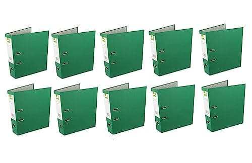 Image of Q-Connect Lever Arch File Paperback Foolscap Green (Pack of 10) KF20032