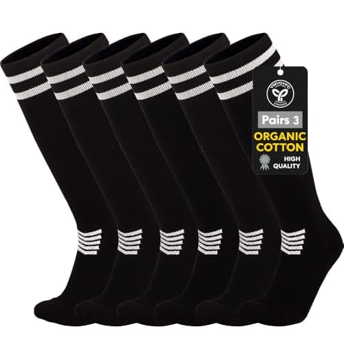 Image of YMYDYFC Kids Football Socks Toddler soccer Socks Boys Sports Socks Youth Knee High Socks Athletic Sock Girls Junior Running,Training,Rugby,Hockey 4-12Years