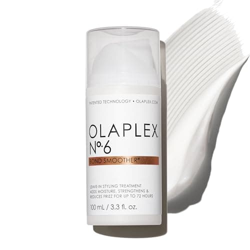 Image of Olaplex Nº.6 Bond Smoother: Leave-In Styling Treatment | Smooths, Conditions, & Strengthens | Frizz Control for Up to 72 Hours | For Coily, Curly, Straight, and Wavy, 100 mL / 3.3 Fl. Oz.