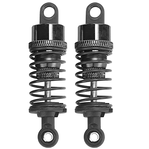 Image of Adfaga 2 Pcs 65mm RC Metal Shock Absorbers Adjustable Durable High Performance Spring Suspension Damper for Slash 2WD HPI RC Cars (Black)
