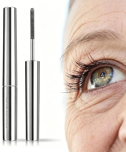 Image of HQRKOTM Iron Eye Mascara, Eyelash Nourishing Mascara, 3D Curling Eyelash Iron, Naturally Waterproof, Black (Pack of 1)