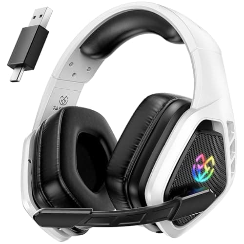 Image of Tatybo Wireless Gaming Headset for PC Ps5 Ps4, 2.4GHz USB & Type-C & Bluetooth Gaming Headphones with Mic, 40H Battery Comfortable Ps5 Headsets for Switch Laptop Mobile Mac