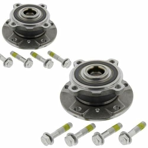 Image of Front Hub Wheel Bearing Kit Compatible With BMW 5 Series E60, E61 (Years 2003-2010) Pair