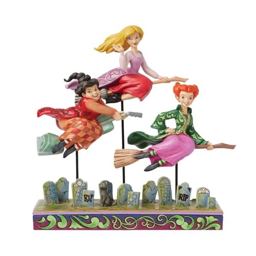 Image of Disney Traditions Sanderson Sisters Fly Figurine, height 24cm