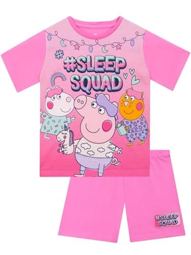 Image of Peppa Pig Pyjamas, Short Sleeve Girls Pyjamas, Kids Pjs For Summer, Girls' Pyjama Sets, Pink 2-3 Years