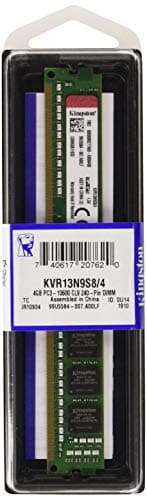 Image of Kingston Technology KVR13N9S8/4 RAM 4 GB 1333 MHz DDR3 Non-ECC CL9 DIMM 240-Pin, 1.5 V Memory Module