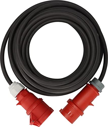 Image of Brennenstuhl CEE Extension Lead with phase inverter IP44 (10m cable, H07RN-F 5G4,0, 5-pole with CEE phase inverter and coupler, for outdoor use IP44, Made in Germany) black
