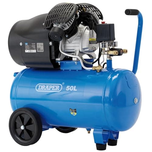 Image of Draper 29355 Air Compressor, 50L, 230V, 2.2Kw , Blue
