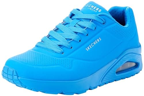 Image of Skechers Men's Uno Stand on Air Sneaker, Blue Durabuck Mesh, 11 UK