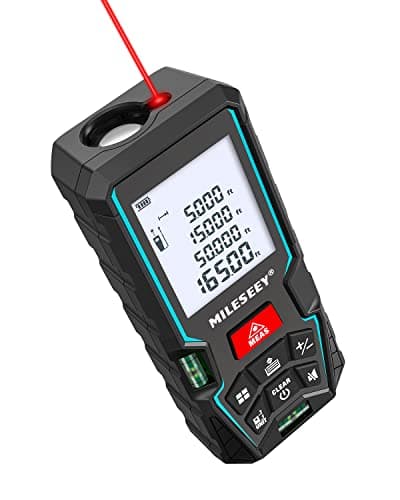 Image of Laser Measure Device 50M, MiLESEEY Laser Distance Meter With 2 Spirit Level Bubbles, ±2mm Accuracy, 2 inch LCD Backlight, Pythagorean Mode, Measure Distance, Area/Volume Calculation