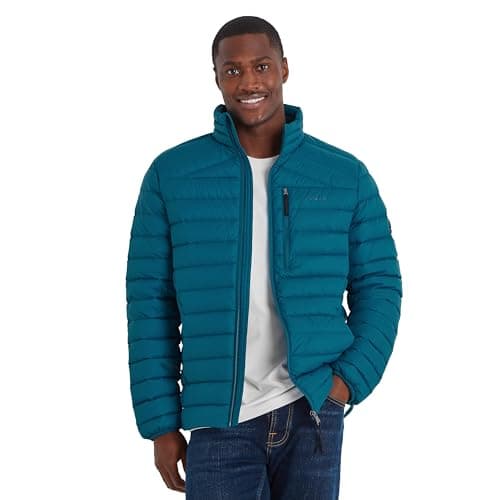 Image of TOG24 North Mens RDS Certified Down Short Jacket Ultra Warm 90% Duck Down Superior Insulation Coat Which Packs Away Conveniently Into Chest Pocket & Doubles Up As Travel Pillow