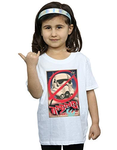 Image of Star Wars Girls Rebels Poster T-Shirt White 9-11 Years