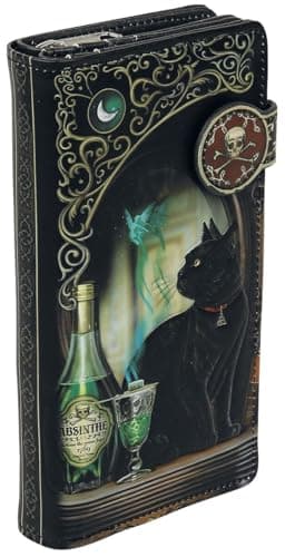 Image of Nemesis Now B4863P9 Absinthe Embossed Purse Lisa Parker 18.5cm, PU, Black