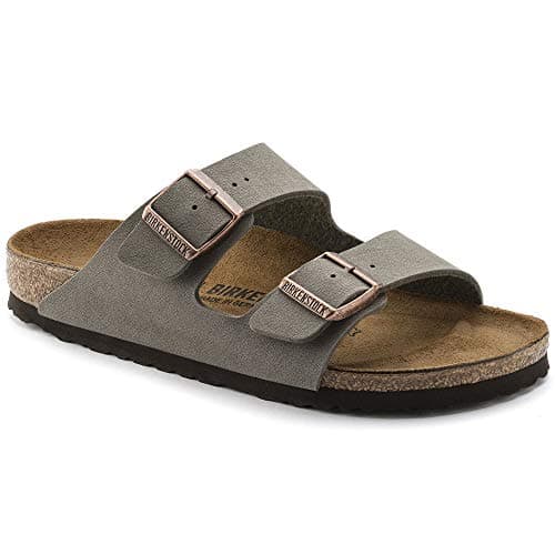 Image of Birkenstock Men’s Arizona Birko Flor Low-Top Slippers brown Size: 6