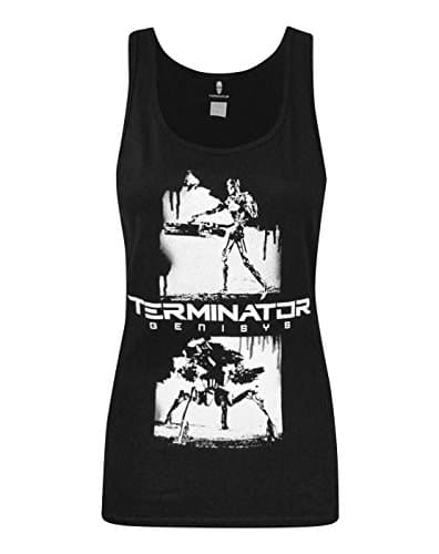 Image of Terminator Genisys Graffiti Women's Vest Black