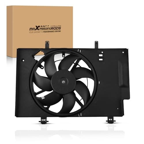 Image of maXpeedingrods 8V518C607AF, 8V518C607AD 2 Pins Electric Radiator Cooling Fan Assembly for Ford B-Max JK/Fiesta/Fiesta V/Fiesta VI 2008-23 1557572, 8V518C607AE, BE8Z8C607B
