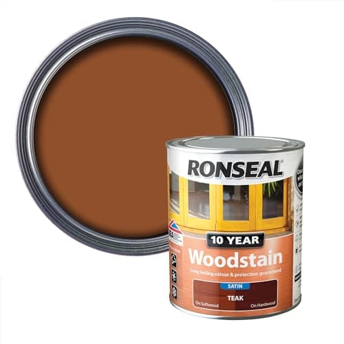 Image of Ronseal 10 Year Woodstain Teak 750ml