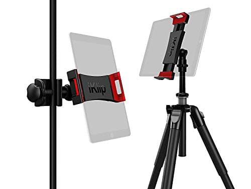 Image of IK Multimedia iKlip 3 - Universal Stand on Microphone Stand for Tablets from 7 Inch to 12.9 Inch with or without Protection, Accessories for Microphone Stands, Mounting Stands for iPad
