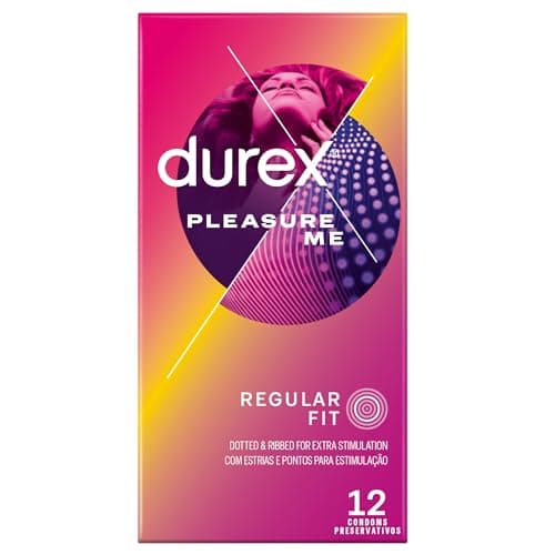 Image of Durex Pleasure Me Condoms Ribbed & Dotted Regular Fit 12s