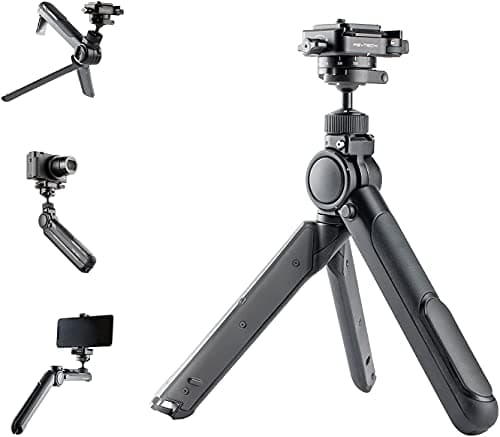Image of PGYTECH UK Mantispod PRO Vlogging Tripod with Snaplock Mini Reverse Ball Head, Arca Swiss Plate and Phone Holder (P-CG-020),Black