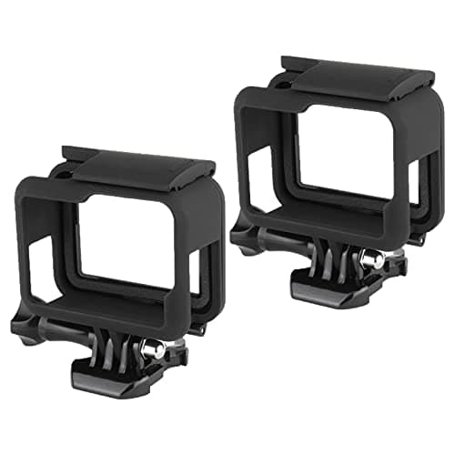 Image of No 2 x Protective Casing Frame for GoPro Hero7/6/5 Case, GoPro5 Fixed Frame, Action Camera Frame, GopRo Hero 7 Black, GopRo Accessory with Quick Mounting Bracket