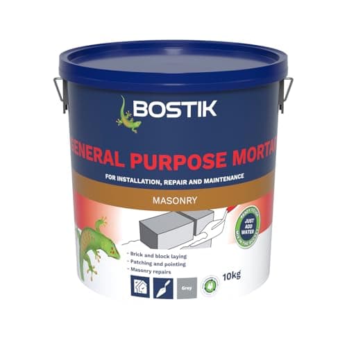 Image of Bostik Cementone General Purpose Mortar 5kg - Ready Mixed Mortar, Just Add Water - For Interior & Exterior Repairs