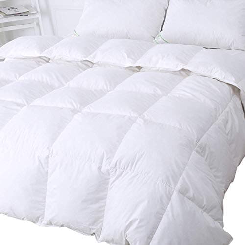 Image of King Size 13.5 Tog - 50% White Goose Feather & 50% Down Duvet - 300T 100% Cotton Anti Dust Mite & Down Proof Fabric - Anti Allergen - Luxury Winter Quilt