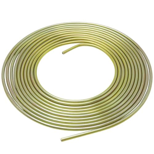 Image of MospdyGear Car Brake Pipe 1/4" Galvanized Steel Tubing, 25ft Brake Line Coil for Vehicle, Auto Replacement Fuel and Oil Line Kit
