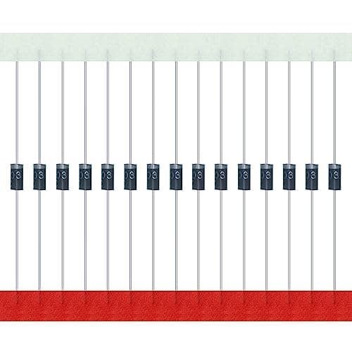 Image of AUKENIEN 1N4003 Diodes 1A 200V IN4003 Rectifier Diode 1 Amp 200 Volt DO-41 Electronic Silicon Axial 4003 Diodo (Pack of 200)