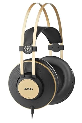 Image of AKG Pro Audio K92 Over-Ear, Closed-Back, Studio Headphones, Matte Black and Gold