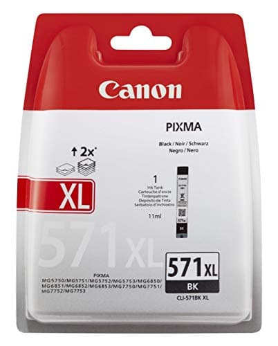 Image of Canon CLI-571XLBK High Yield Ink Cartridge - Black