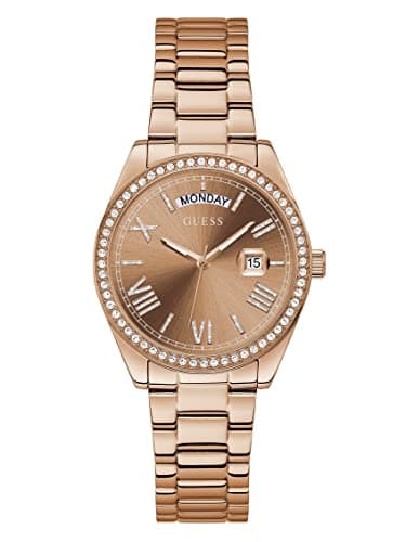 Image of GUESS Women Analogue Quartz Watch with Stainless Steel Strap GW0307L3