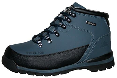 Image of Ladies, Womens, Groundwork Steel Toe-cap Lace-up Safety Work Boots Sizes 3-8 (4 UK, Navy, numeric_4)