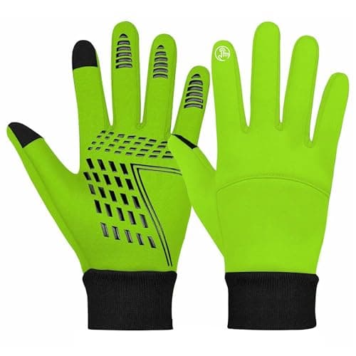 Image of 3S SPORTS Men's Cycling Winter Warm Windproof Waterproof Anti-slip Thermal Touch Screen Ski Gloves (Fluorescent, L)