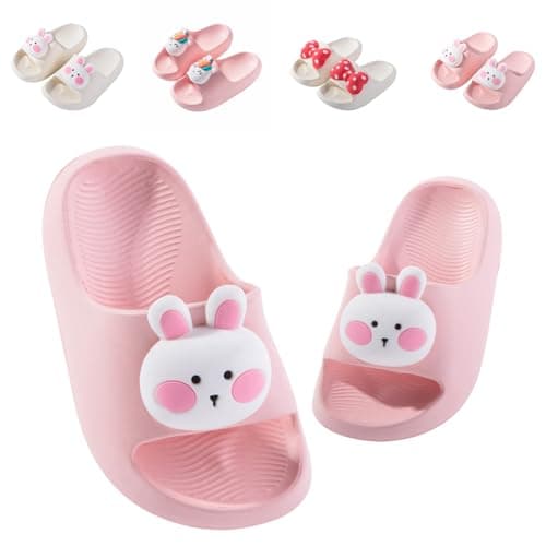 Image of Kids Slide Sandals Toddler Summer Slippers Boys Girls Beach Flip Flops Anti-Slip Pool Sliders for Children Pink Little Kid UK 11/11.5 (Label Size 200mm)