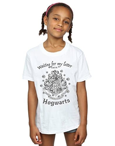 Image of Harry Potter Girls Hogwarts Waiting for My Letter T-Shirt White 9-11 Years