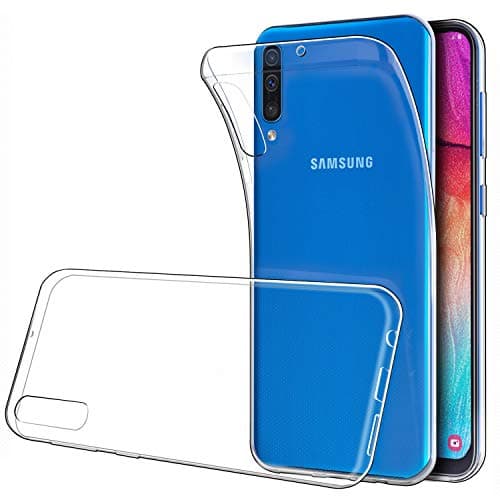Image of Simpeak Case Compatible with Samsung A50, Clear Protective Phone Case cover Replacement for Samsung Galaxy A50, Case Shockproof Silicone thin Soft TPU Gel Cover Slim