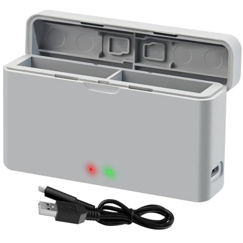 Image of LYONGTECH Dual Battery Charger for Insta360 Ace,Ace Pro 2,Ace Pro,Fast Charge 2 Batteries,Charging Hub
