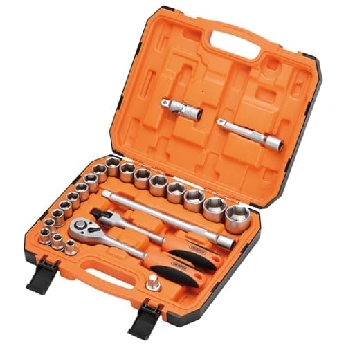 Image of Draper 22112 HI-TORQ 6 Point Socket Set, 1/2" (24 Piece)
