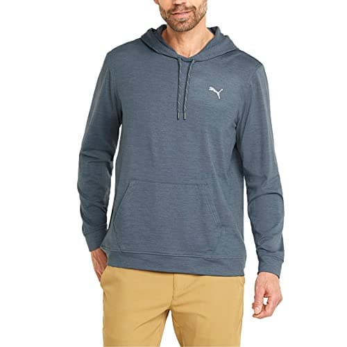 Image of pumagolf Men's Cloudspun Progress Hoodie, Evening Sky Heather, XXL