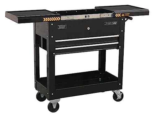Image of Sealey Ap705Mb Mobile Tool And Parts Trolley - Black