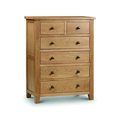 Image of Julian Bowen Marlborough 4+2 Drawer Chest, Oak