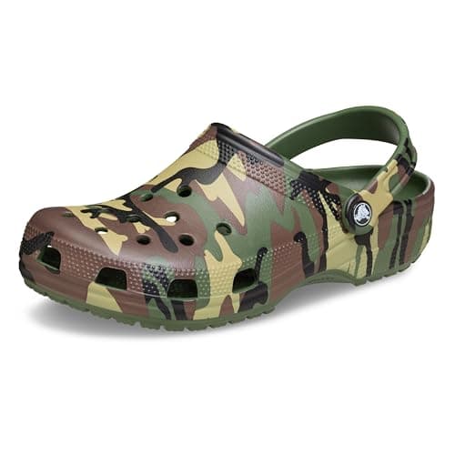 Image of Crocs Classic Camouflage Clog Army Green/Multi Size 8 UK Men/ 9 UK Women