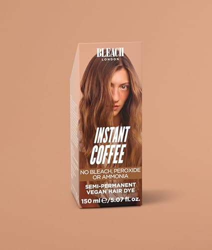 Image of Bleach London Instant Coffee Colour - Light Soft Brown Hair Dye for Blonde Hair - Vegan & PETA-Approved Semi-Permanent Direct Dye - 150 ml