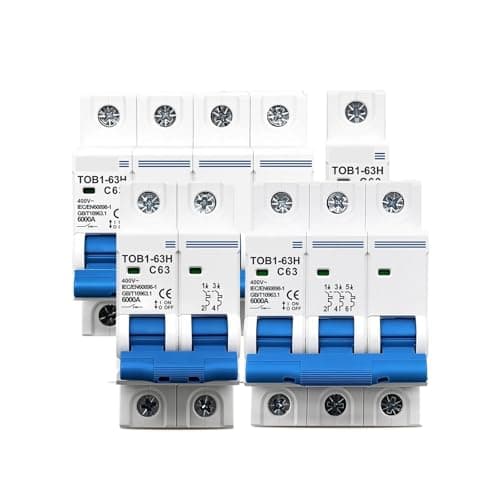 Image of TOB1-63H C Curve AC MCB - 1P/2P/3P/4P, 3A-63A, 230/400V 50/60Hz Circuit Breaker(1,25A)