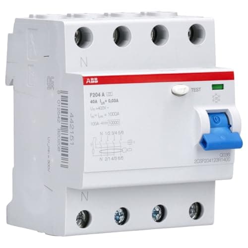 Image of ABB F204 A-40/0.03-L Residual Current Circuit Breaker 4P Type A 30mA 40A 2CSF204123R1400